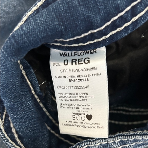 Wallflower Blue Denim Boot Cut Jeans - Picture 3 of 12